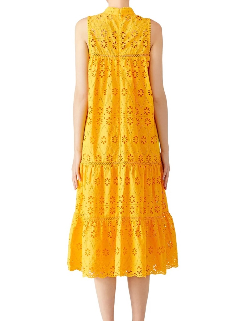 Kate Spade Yellow Eyelet Patio Dress XS MSRP $478 - Picture 6 of 10